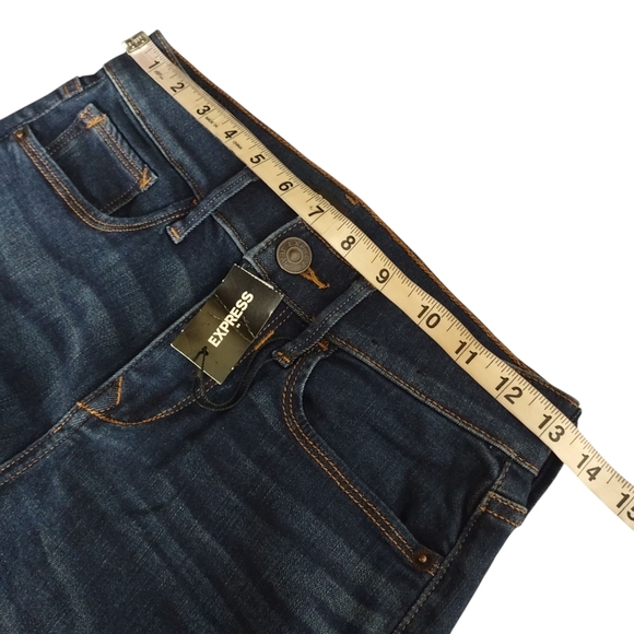 Express Jeans Women's Ultimate Stretch Skinny Mid Rise Legging Jeans Sz 00 NWT - Picture 6 of 9
